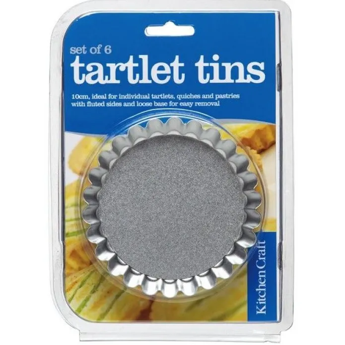 Moldes tartaletas con base extraíble (6) - Kitchen Craft