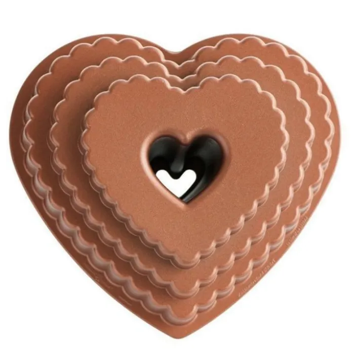 Molde Tiered Heart Bundt Pan - Nordic Ware