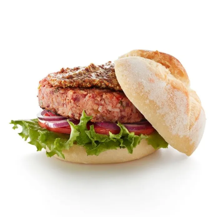 Molde y prensador Veggie Burger verde - Silicona - Lékué