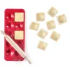 Molde y rodillo de madera para raviolis redondos - Ibili