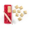Molde y rodillo de madera para raviolis cuadrados - Ibili