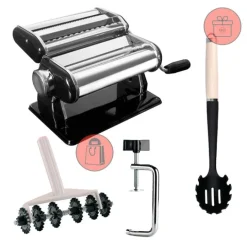 Máquina de pasta manual - Acero inoxidable - Gefu + REGALO servidor