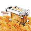 Máquina de pasta manual con mango de madera - Acero inoxidable - Imperia