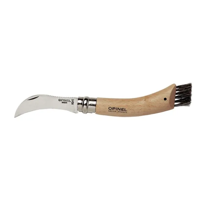 Navaja para setas Nº 8 con mango de madera de haya 20 cm - Acero inoxidable - Opinel