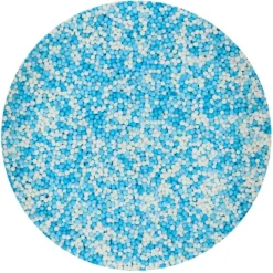 Nonpareils azules y blancos Baby Blue 80 g - Sin gluten - Funcakes