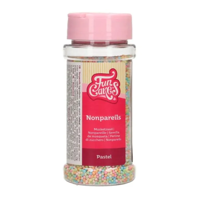 Nonpareils multicolor pastel 80 g - Funcakes