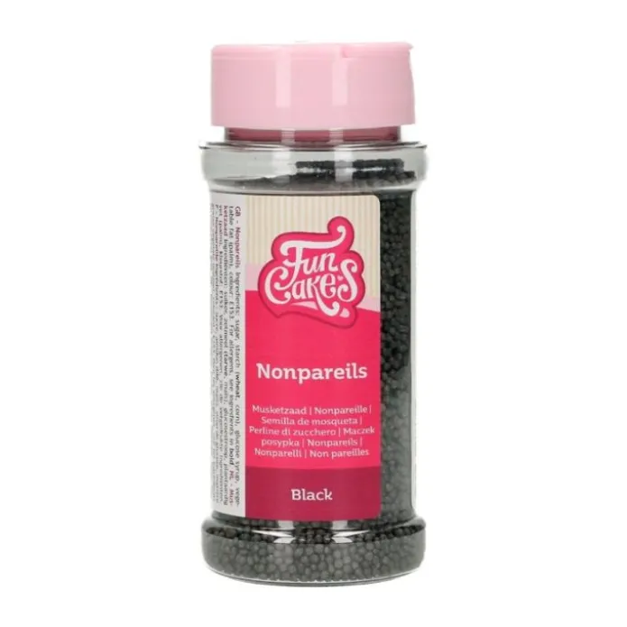 Nonpareils negros 80 g - Funcakes