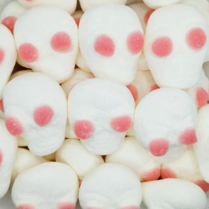Nubes de azúcar calaveras Halloween 100 uds 900 g - Sin gluten - Bulgari