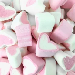 Nubes de azúcar corazones rosas y blancos (125 uds) - Sin gluten - Fini