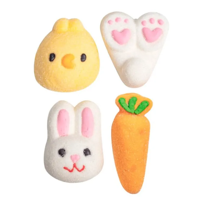 Nubes de azúcar pollito y conejo de Pascua (12) - PME
