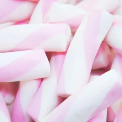 Nubes de azúcar rayas rosas y blancas (125 uds) - Sin gluten - Fini