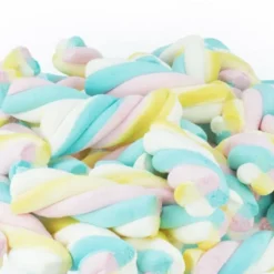Nubes de azúcar rizos de colores arcoíris (125 uds) - Fini