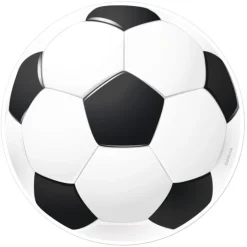 Oblea Balón pelota de fútbol - Sin gluten - Dekora