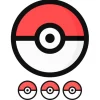 Oblea bola de Pokémon Poké Ball 20 cm - María Lunarillos
