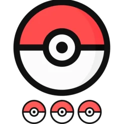 Oblea bola de Pokémon Poké Ball 20 cm - María Lunarillos