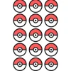 Oblea bola de Pokémon Poké Ball 5 cm (15) - María Lunarillos