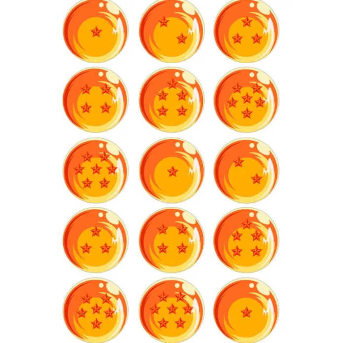 Oblea Bolas Dragon Ball - 5 cm (15) - María Lunarillos