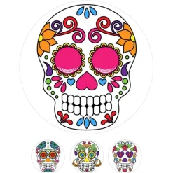 Oblea Catrina Halloween 20 cm - María Lunarillos