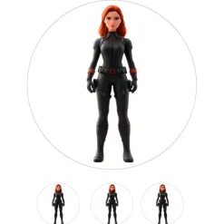 Oblea de Black Widow (Marvel) - 20 cm - María Lunarillos