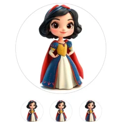 Oblea de Blancanieves - 20 cm - María Lunarillos