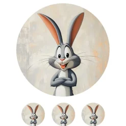 Oblea de Bugs Bunny - 20 cm - María Lunarillos