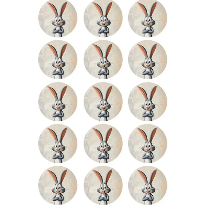 Oblea de Bugs Bunny- 5 cm (15) - María Lunarillos