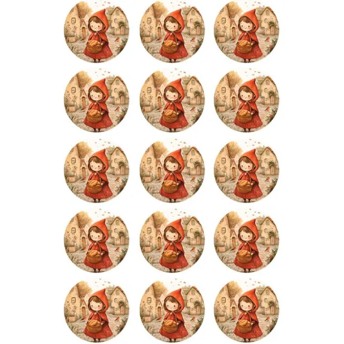 Oblea de Caperucita - 5 cm (15) - María Lunarillos