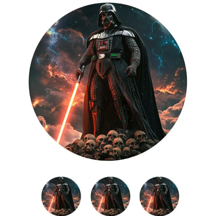 Oblea de Darth Vader - 20 cm - María Lunarillos