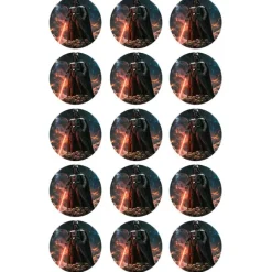 Oblea de Darth Vader - 5 cm (15) - María Lunarillos