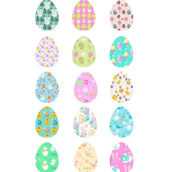Oblea de Huevos Pascua - 5 cm (15) - María Lunarillos