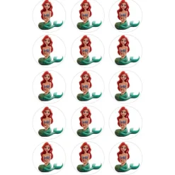 Oblea de la Princesa Ariel - 5 cm (15) - María Lunarillos