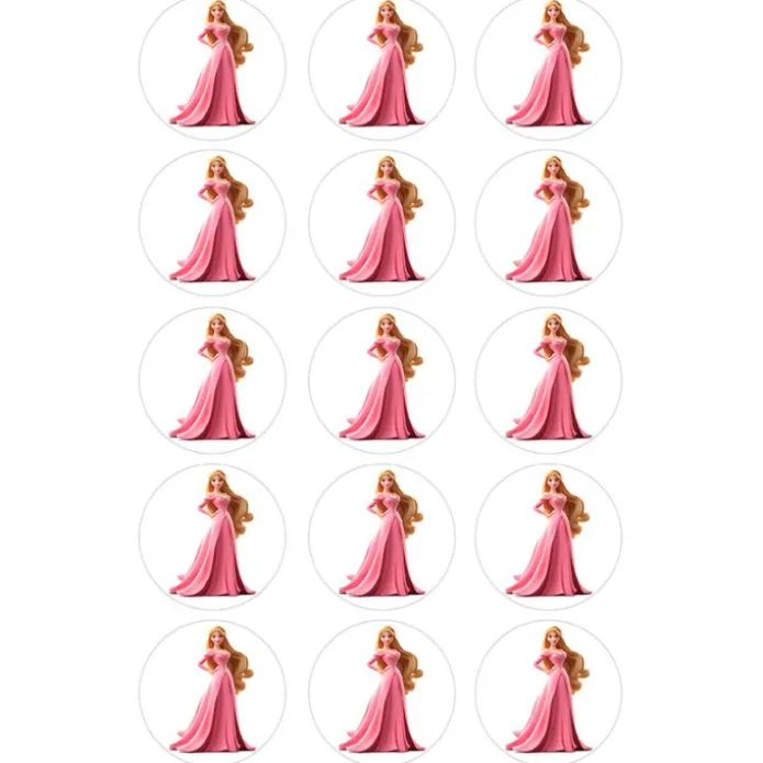 Oblea de la Princesa Aurora - 5 cm (15) - María Lunarillos