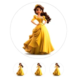 Oblea de la Princesa Bella - 20 cm - María Lunarillos