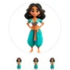 Oblea de la Princesa Jasmín - 20 cm - María Lunarillos