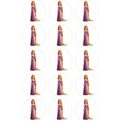 Oblea de la Princesa Rapunzel - 5 cm (15) - María Lunarillos
