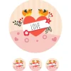 Oblea de Love - 20 cm - María Lunarillos