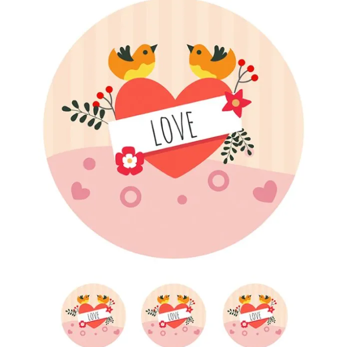 Oblea de Love - 20 cm - María Lunarillos