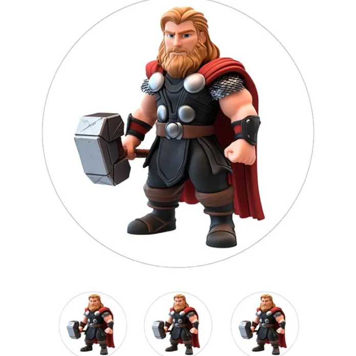 Oblea de Marvel Characters - 20 cm - María Lunarillos