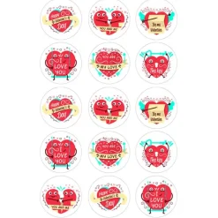 Oblea de Mix San Valentín - 5 cm (15) - María Lunarillos