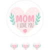Oblea de Mom I Love You - 20 cm - María Lunarillos