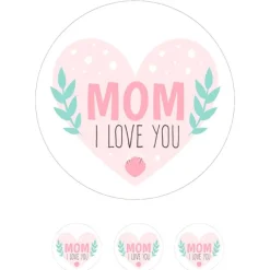 Oblea de Mom I Love You - 20 cm - María Lunarillos