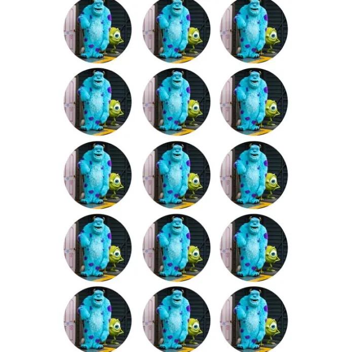 Oblea de Monsters - 5 cm (15) - María Lunarillos