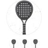Oblea de Pala de Padel - 20 cm - María Lunarillos