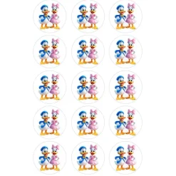 Oblea de Pato Donald y Daisy - 5 cm (15) - María Lunarillos