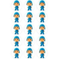Oblea de Pocoyó - 5 cm (15) - María Lunarillos