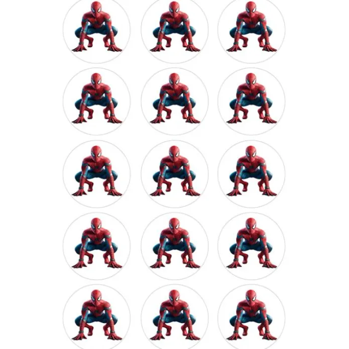 Oblea de Spiderman (Marvel) - 5 cm (15) - María Lunarillos