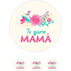 Oblea de Te quiero Mamá - 20 cm - María Lunarillos