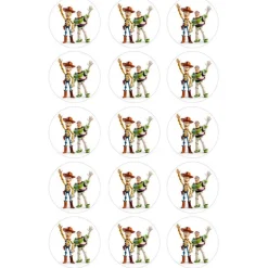 Oblea de Toy Story y Buzz Lightyear - 5 cm (15) - María Lunarillos