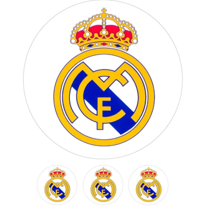 Oblea fútbol Escudo Real Madrid 20 cm - María Lunarillos