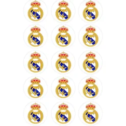 Oblea fútbol Escudo Real Madrid 5 cm (15) - María Lunarillos